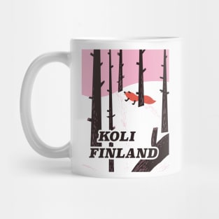 Koli Finland vintage travel poster Mug